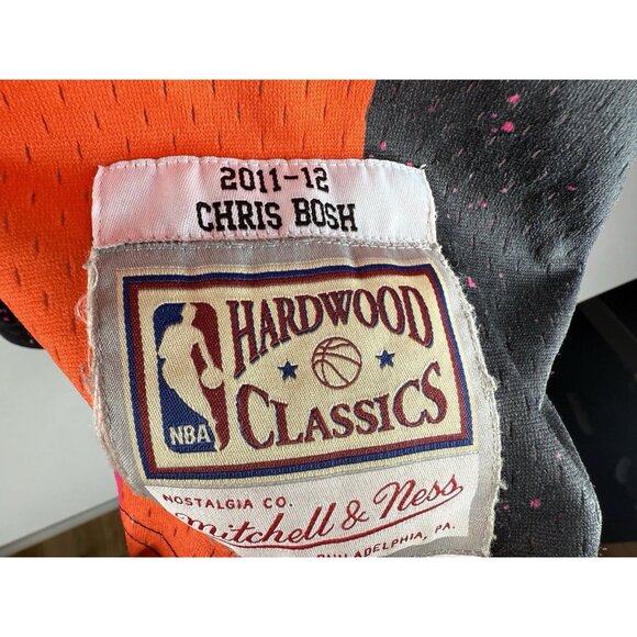 Mitchell & Ness Miami Heat No.1 Chris Bosh 2011-2012 Gradient HWC Jersey Size XL - Picture 5 of 12